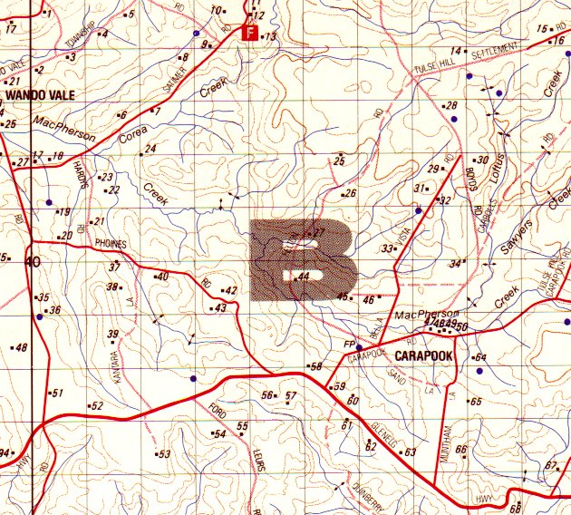 Carapook Map 1990