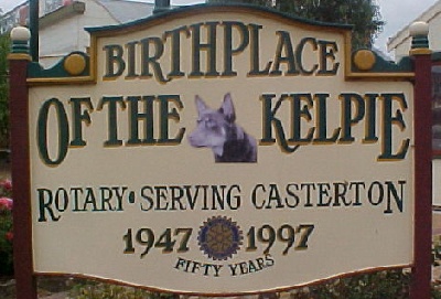 Casterton kelpie Sign