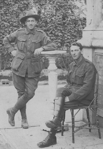 Leonard & Leslie BROWN, France, WW1